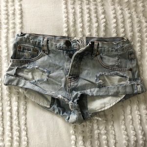One Teaspoon Bandit Jean Shorts